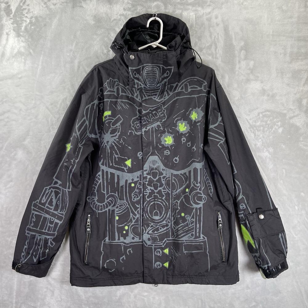 Grenade Fatigue Project Jacket men's Small Full Zip Danny Kass UB2 Snowboarding